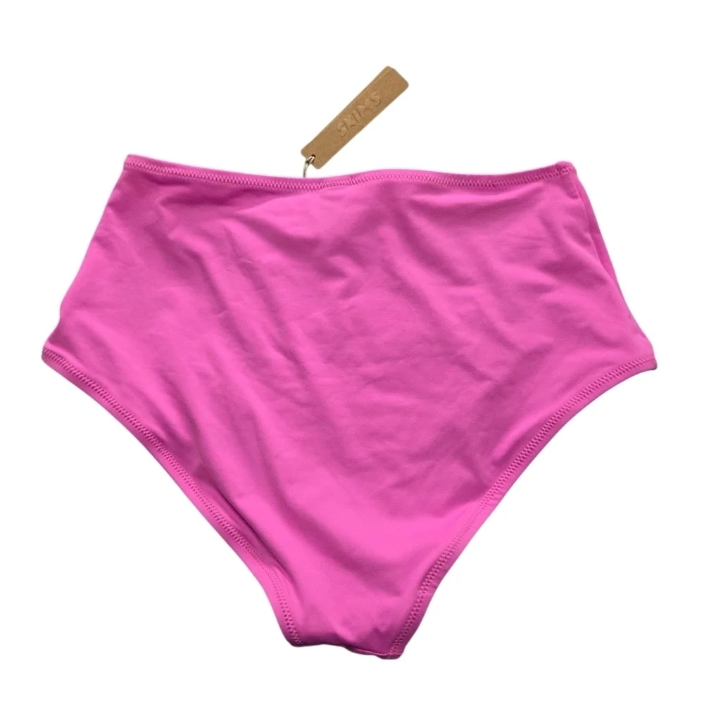 SKIMS RECYCLED SWIM FULL BRIEF BIKINI BOTTOM PANTY SWIMWEAR NEON ORCHID XSMALL